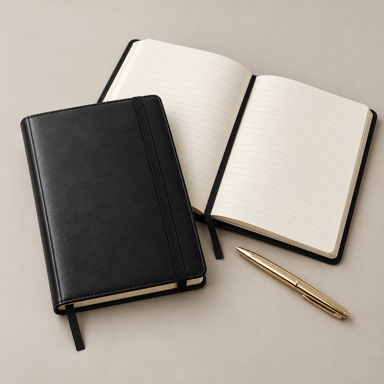 Customized corporate diary with pen
